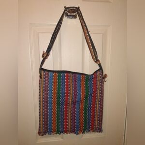 Striped Fabric Purse